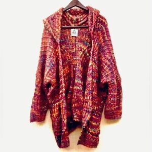 UNIF Raya rainbow knit cardigan sweater